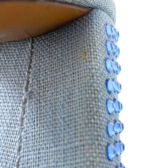 NWOB Hill House Home The Party Platform Sandals Blue Rhinestone EU 38.5 US / 8.5 - Picture 12 of 13